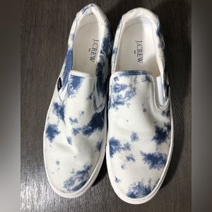 J. Crew Factory Tie-Dyed Road Trip Slip Ons Size 8.5